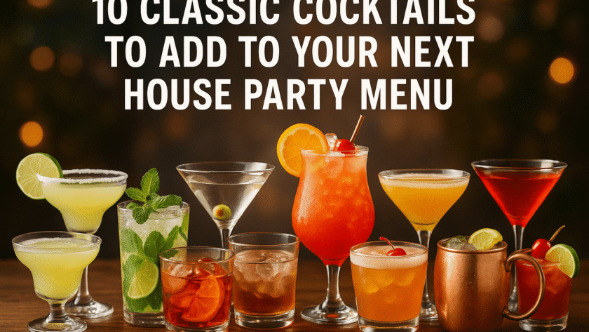 Classic cocktails for the house party