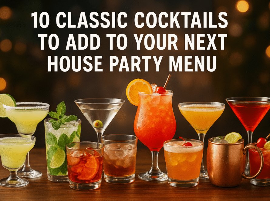 Classic cocktails for the house party