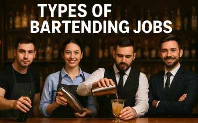 Types of bartending jobs