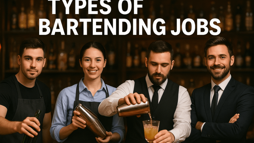 types of bartending jobs