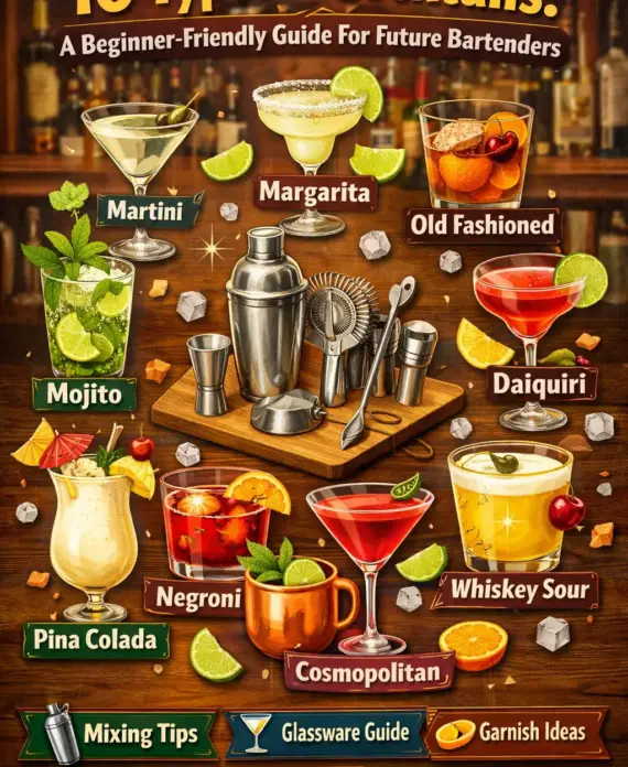 10 Types of Cocktails: A Beginner-Friendly Guide For Future Bartenders