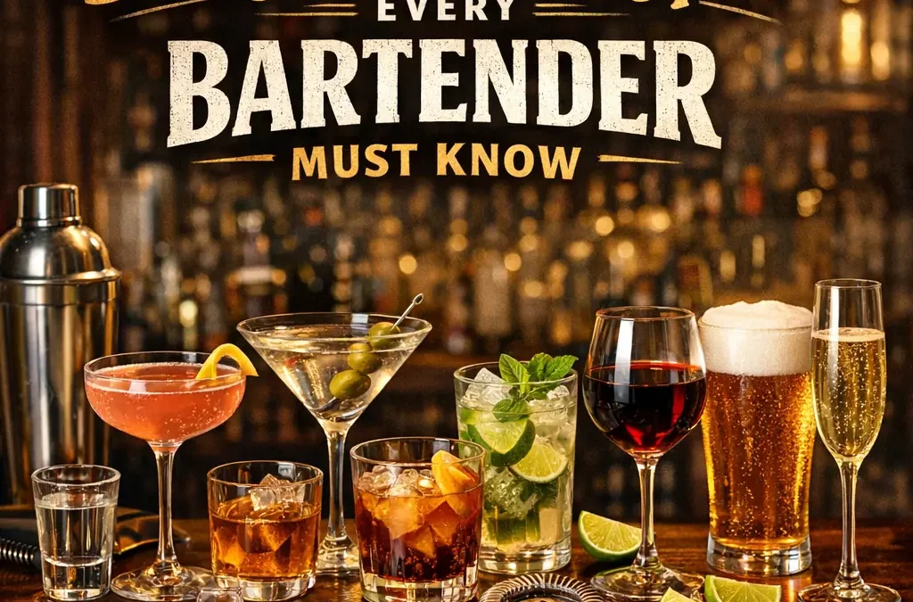 Bar Glassware Types Every Bartender Must Know